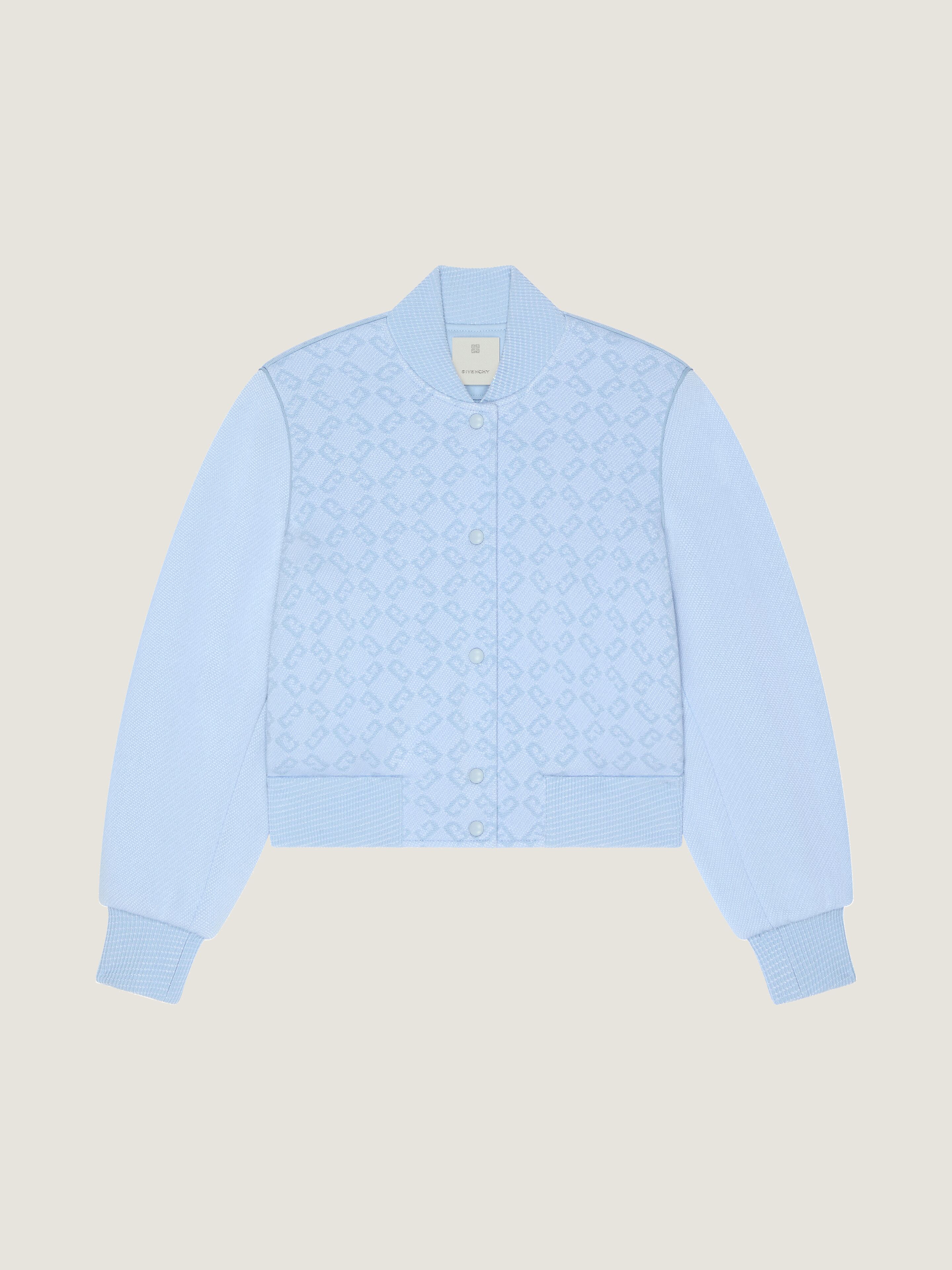 Varsity jacket in monogram 72 jacquard